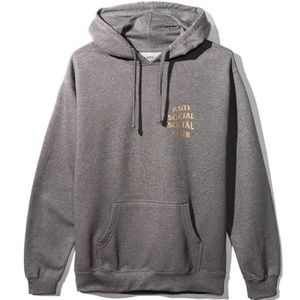 Anti Social Social Club - Grey/Gold Hoodie